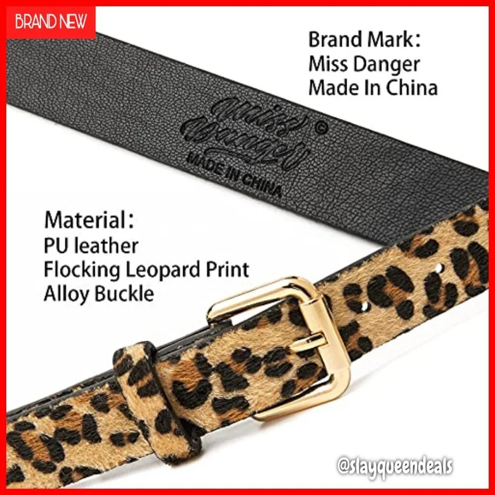 Adjustable PU Leather Belt with Alloy Buckle, Size Medium, Fits 31-36